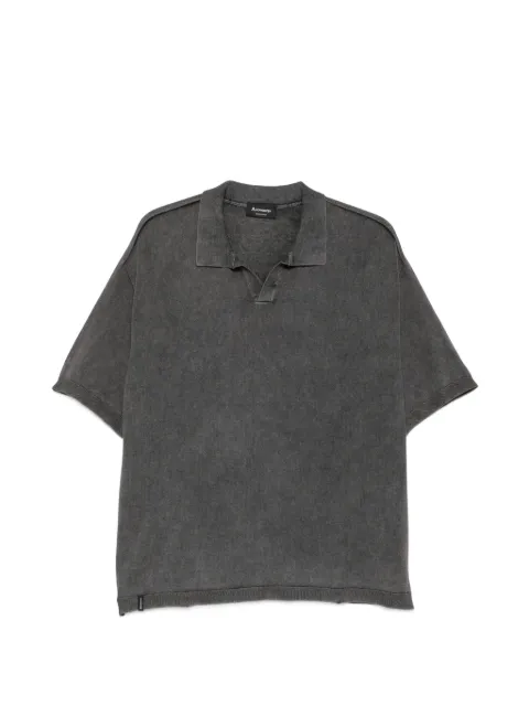 AROVESCIO faded-effect T-shirt Grey SS26F201M200702