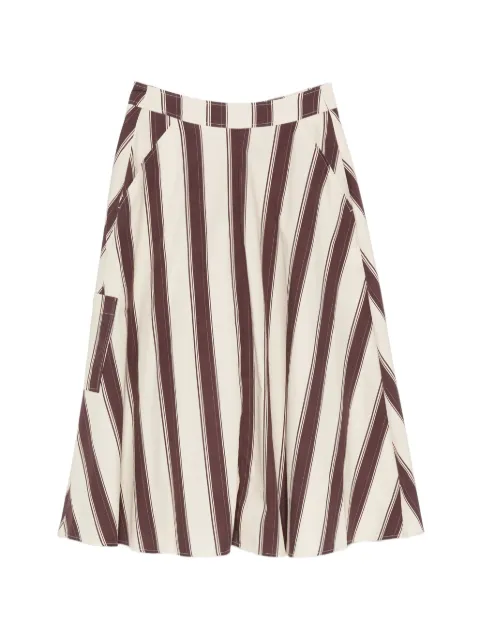 Diega striped patch-pocket skirt Neutrals 11166