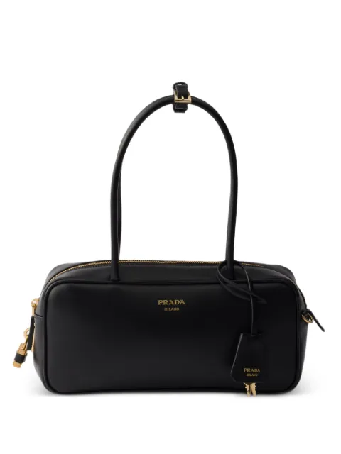 Prada medium leather top-handle bag Black 1BB176VOOO2AIX