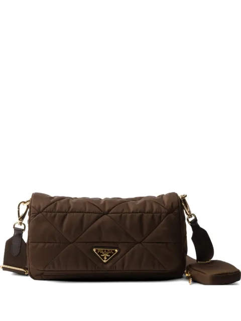 Prada padded Re-Nylon shoulder bag Brown 1BD290VD9MRDJN
