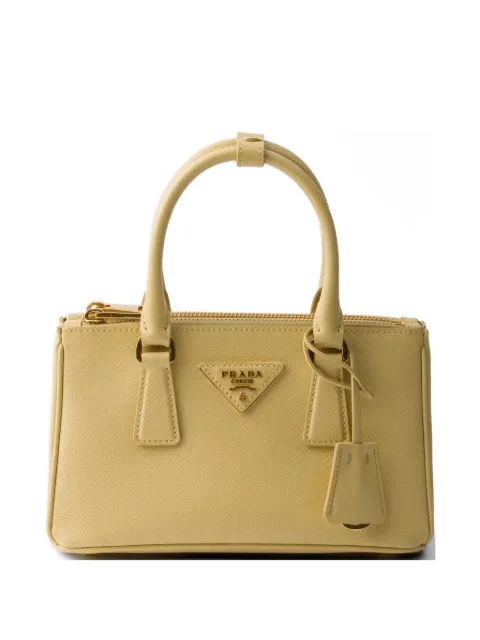 Prada Galleria mini Saffiano leather bag Yellow 1BA916VEOONZV