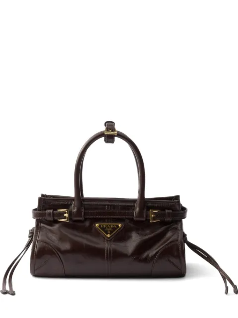Prada Bonnie leather mini handbag Brown 1BA486VOOS2CYR