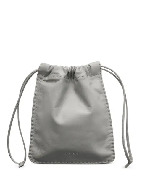 Prada nappa-leather smartphone pouch Grey 1ZT0922DX8