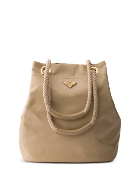 Prada Mariner large Re-nylon bucket bag Neutrals 1BE093VOOO2HG8