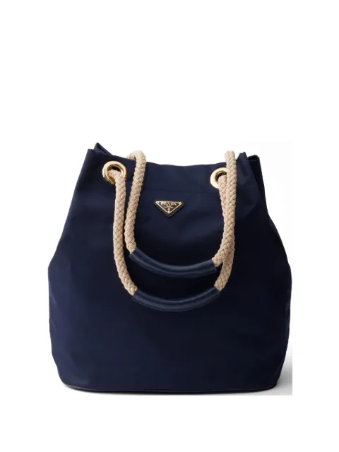 Prada Mariner large Re-Nylon bucket bag Blue 1BE093VOOO2HG8