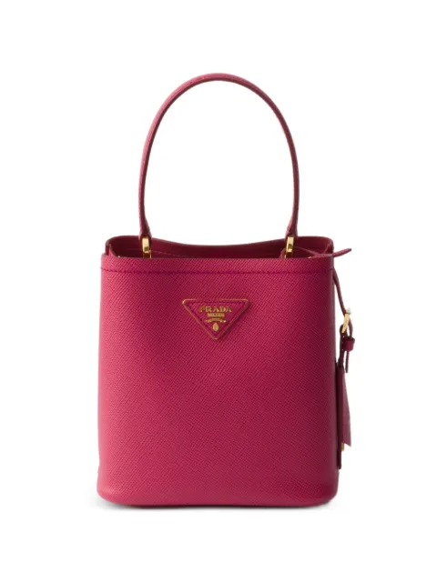 Prada Panier mini Saffiano leather bag Pink 1BA217VOOD2ERX