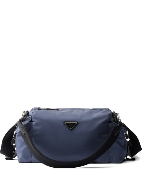 Prada Explore Re-Nylon and leather bag Blue 2VH206VOOO2DW3