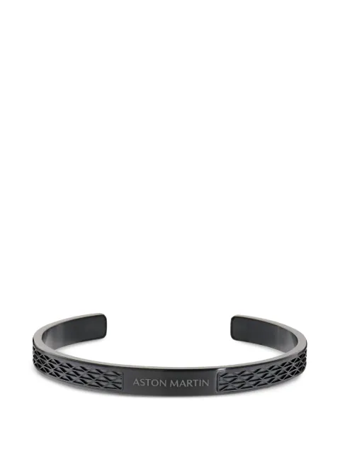 Aston Martin Watches engraved-pattern bangle Black MJIGS6BL148