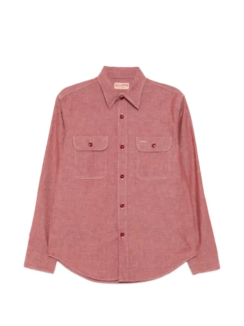 Sugar Cane Jeans chambray shirt Red SC29682461