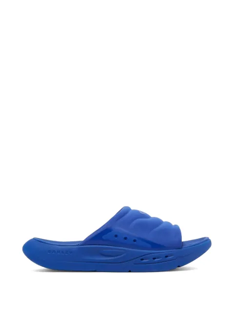 Oakley logo-embossed quilted slippers Blue FOF100651