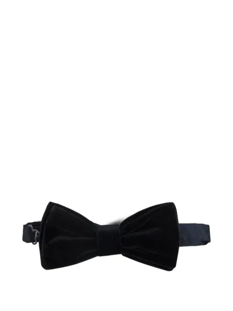 D4.0 pre-tied velvet bow tie Black PAPILLONVELLUTONERO