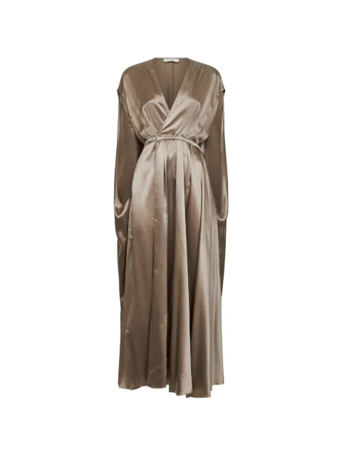 Co cape-back wrap dress Neutrals 4497NLSC251