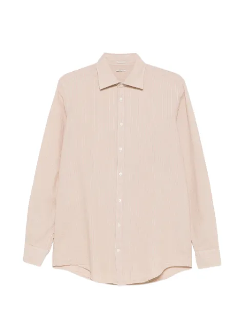 Massimo Alba Genova seersucker striped shirt Neutrals M29U0GENOVT4782