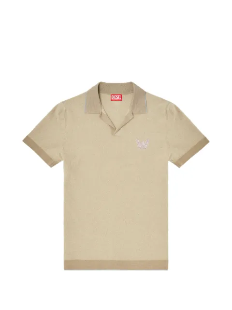 Diesel embroidered detail T-shirt Neutrals A238290CJCY