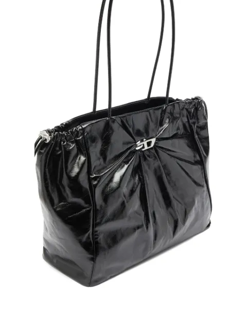 Diesel Scrunch-D drawstring-detail shoulder bag Black X10677P1003