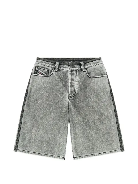 Diesel faded-denim print bermuda shorts Grey A231940LJCT