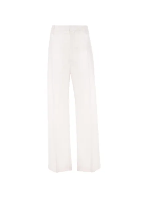 Victoria Beckham straight-leg folded trousers White 1226WTR007217A