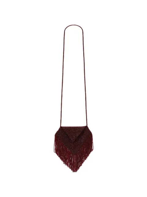 Victoria Beckham Manhattan beaded clutch bag Red B126AAC007415A