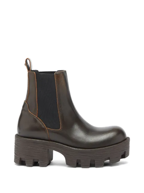 Diesel D-Hammer chunky-sole ankle boots Brown Y03958P7727