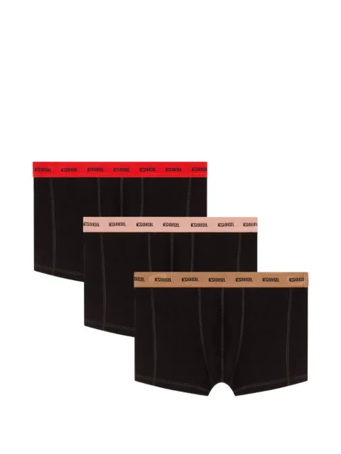 Diesel logo-waistband three-pack boxer briefs Black A178320IKBK