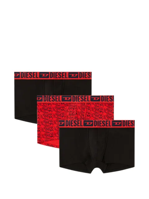 Diesel logo-waistband cotton boxers (set of three) Red A220830JMCX