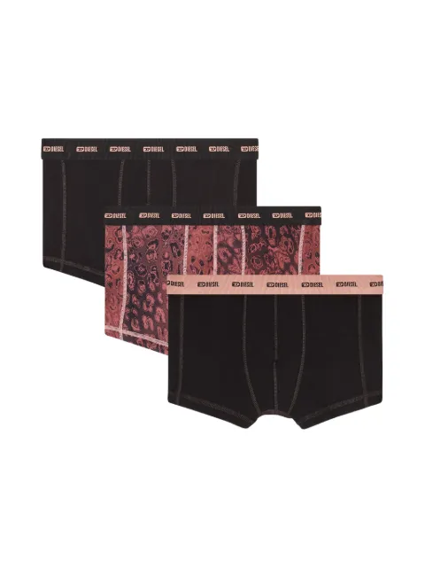 Diesel three-pack of stretch cotton boxer briefs Purple A178320EGCM