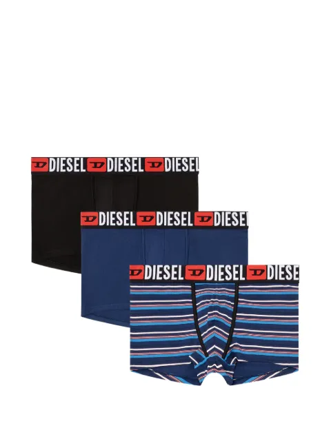 Diesel logo-waistband cotton boxers (set of three) Blue 00ST3V0PLDB