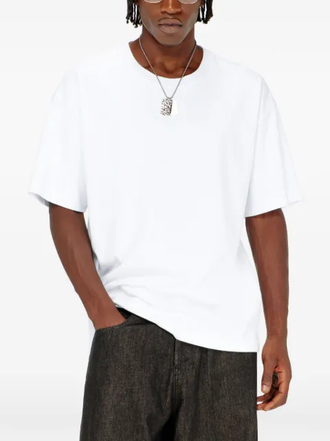 Diesel cotton-interlock T-shirt with logo embroidery White A240950CJCU
