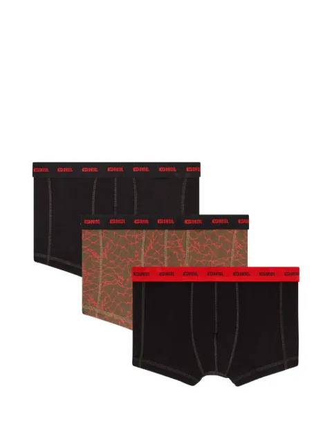 Diesel logo-waistband boxer briefs (pack of three) Black A178320AMET