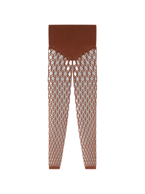 Diesel stretchy mesh-knit tights Brown A238990PLDZ