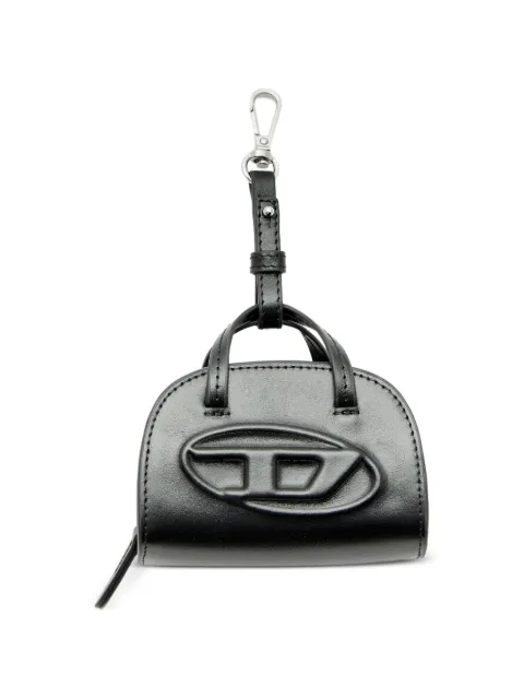 Diesel miniature bag charm in leather Black X10835P8279