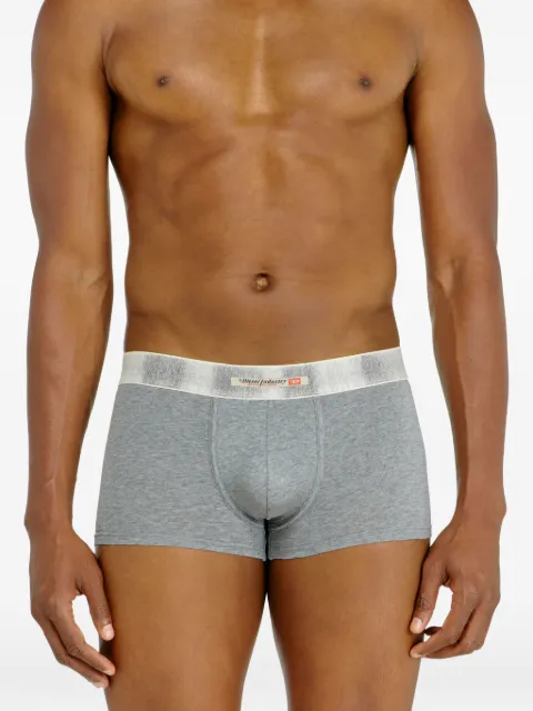 Diesel three-pack of stretch cotton boxer briefs with satin waistband Grey A214540LKDM