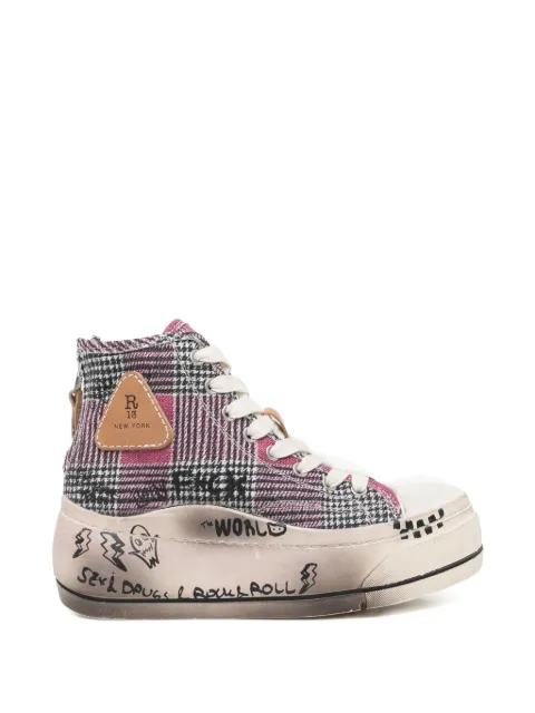 R13 Kurt high-top sneakers Pink R13S5029S257W