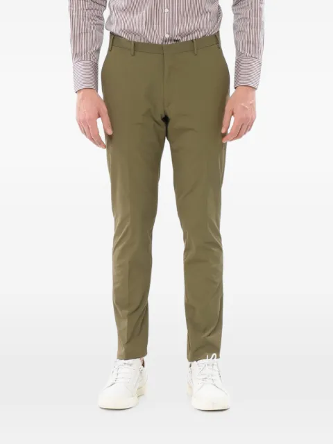 Corneliani stretch-design belt-loops trousers Green 255Z352564534033
