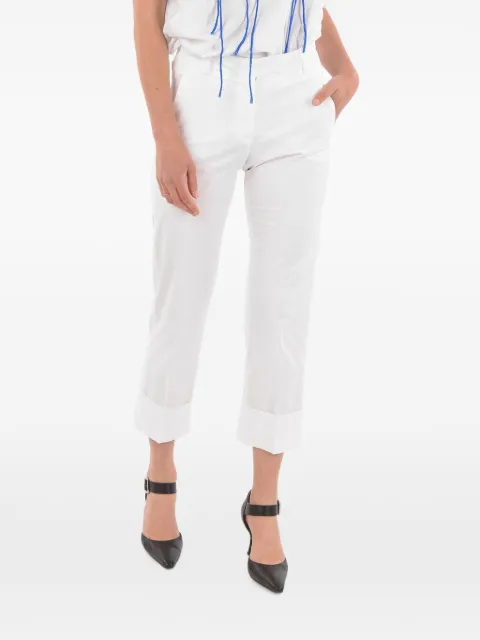 Quelle2 belt-loop trousers White 2362914