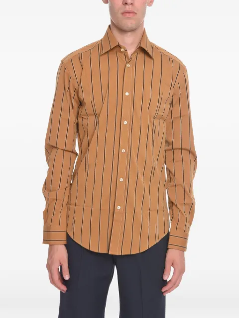 Brian Dales striped shirt Brown BD141ST7881003
