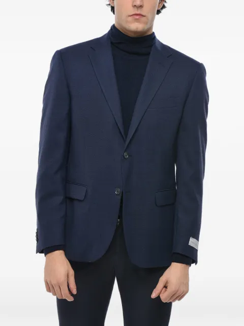 Corneliani single-breasted blazer Blue 93XR409338580001