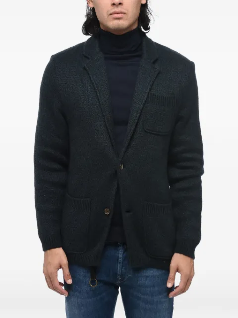 SUNHOUSE single-breasted knit blazer Blue EDO2227511