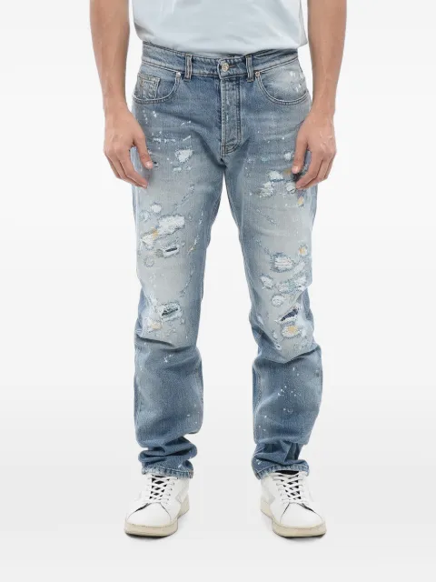 John Richmond distressed-effect regular-fit jeans Blue RMP24122JE