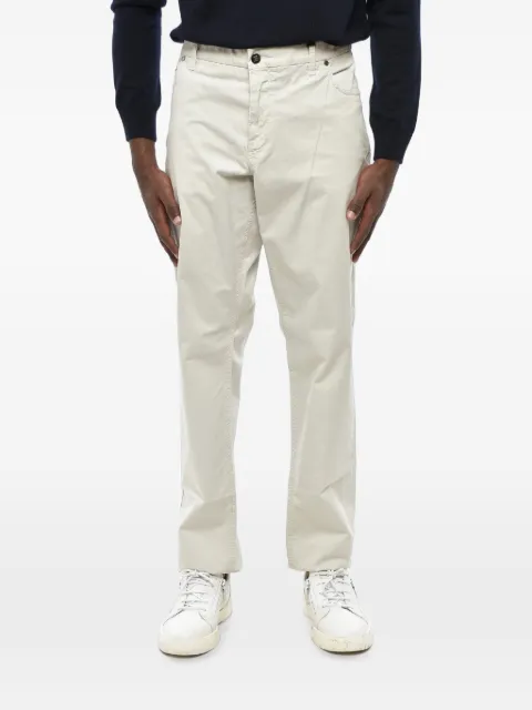 Corneliani belt-loop welt-pocket trousers Neutrals 814EG38120168026