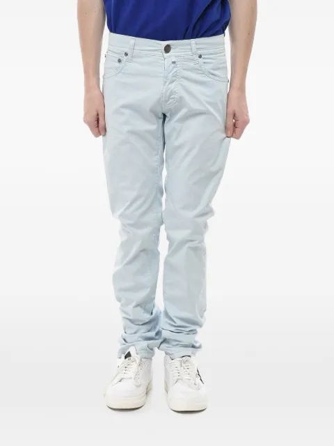 Corneliani ID embroidered jeans Blue 31101497114JQ3000