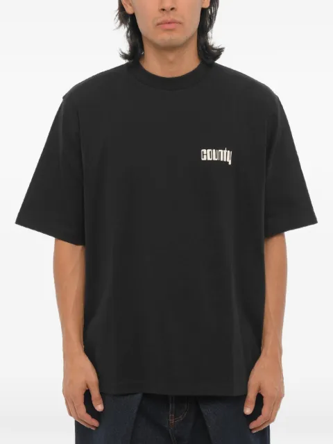 Marcelo Burlon County of Milan Eyewear printed crew-neck T-shirt Black CMAA054F23JER0091001