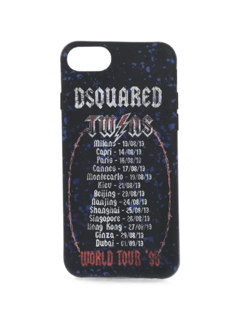 DSQUARED2 World Tour iPhone 8 Plus case Black ITM000655000001