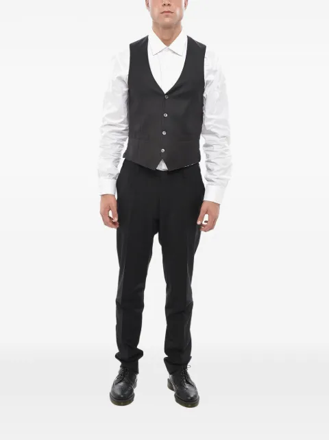Corneliani single-breasted martingale waistcoat Black 84C0618117132016