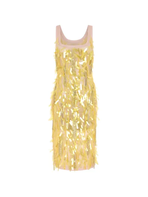 16Arlington Shani midi dress Yellow DMD727SS2601