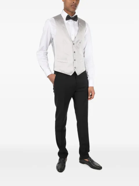 Corneliani silk martingale waistcoat Grey 83C0959117192025