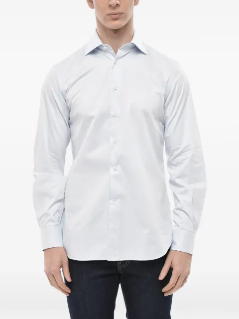 Corneliani French-collar long-sleeve shirt Blue 78EP3B0084610008