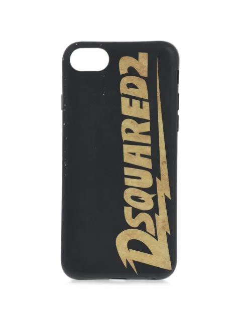 DSQUARED2 iPhone 8 Plus logo-print case Black ITM004555000001