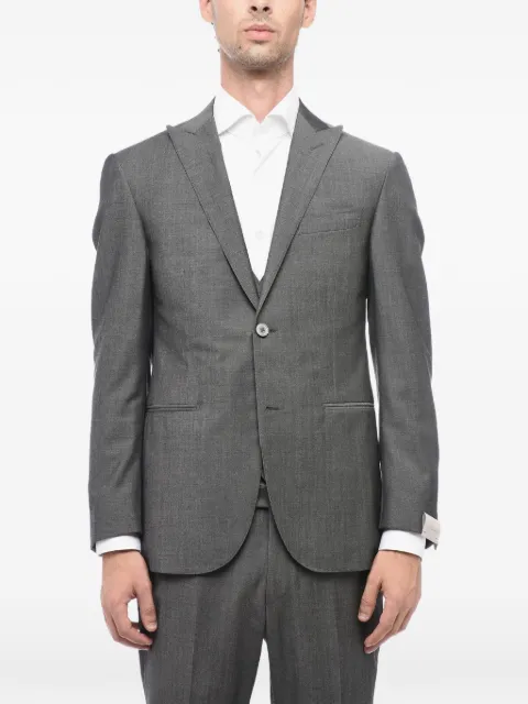 Corneliani single-breasted three-piece suit Grey 8580680288150023