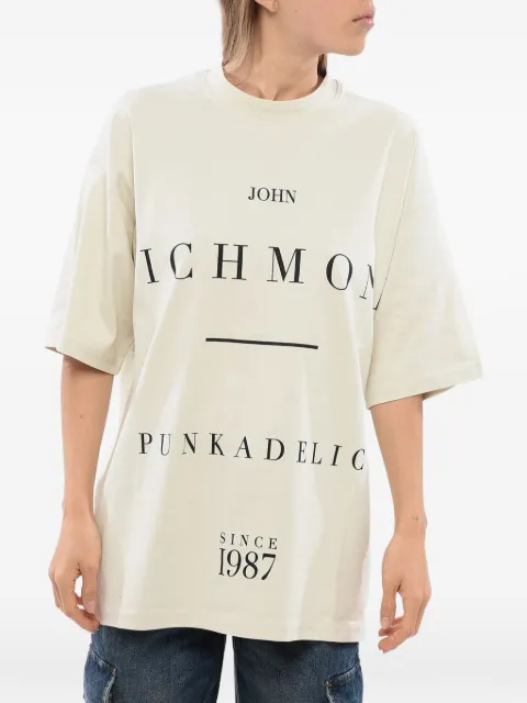 John Richmond logo-print T-shirt Neutrals RMP24066TSBO